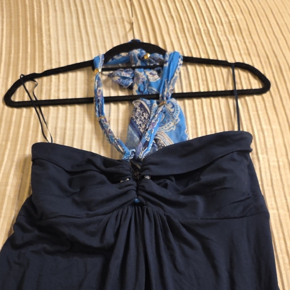 Cache Navy Blue Backless Dress - Picture 10 of 16